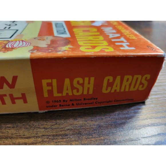 Vintage 1965 Milton Bradley New Math Flash Cards Addition #4591 Grades 2-6 - Picture 4 of 8